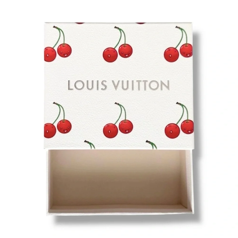 🆕🍒LV x Murakami 20th Anniv. Cherry Motif Gift Box SET + Superflat Stickers SET